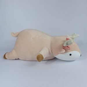 Pillowfort Just Peachy Pink Weighted Deer Plush Pillow RETIRED 20"